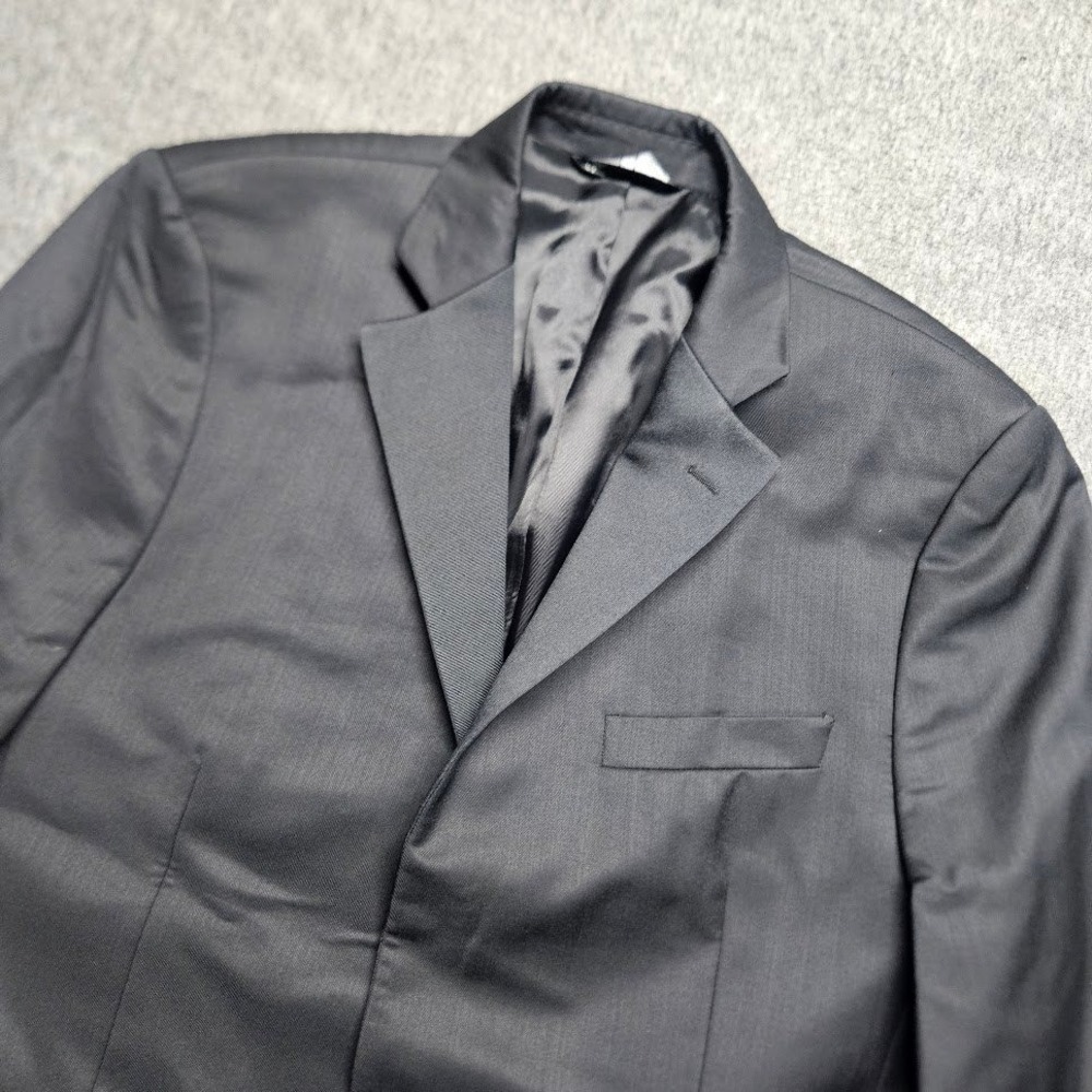 Ermenegildo Zegna Tuxedo Jacket Mens 40R Black Silk Wool One Button Blazer Italy